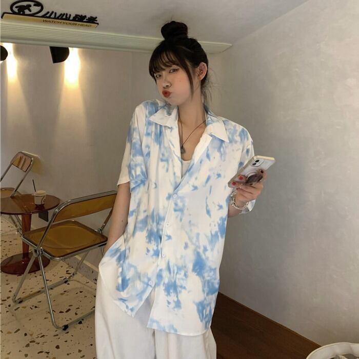 シャツ ジャケット サマールーズトップス 夏物 モンロー87853794191