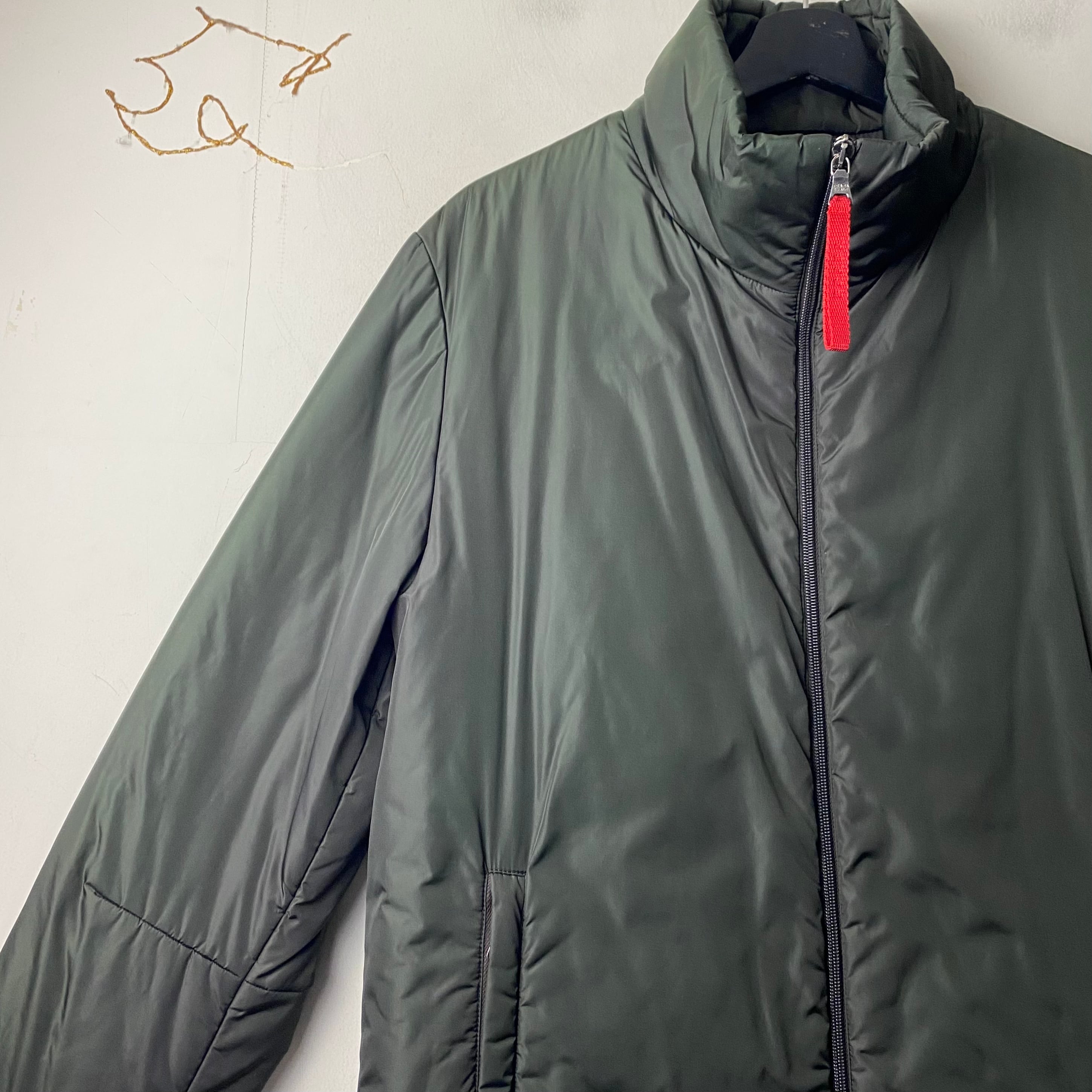 PRADA SPORT green nylon padding jacket | NOIR ONLINE 
