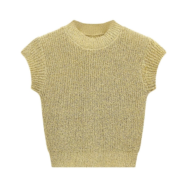 全11色/Summer knit short tops　B819
