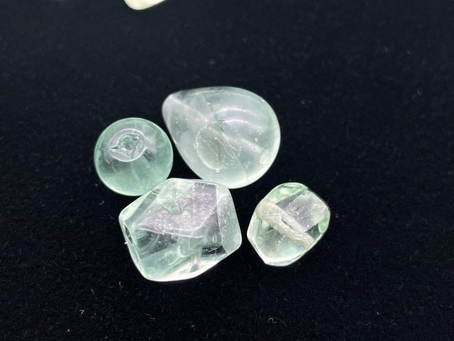 ハンドメイドタンブルビーズ素材セット（フローライト）