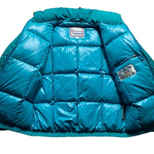 vintage MONCLER turquoise color down jacket