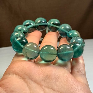 美しいブルーグリーンフローライト・ブレスレット