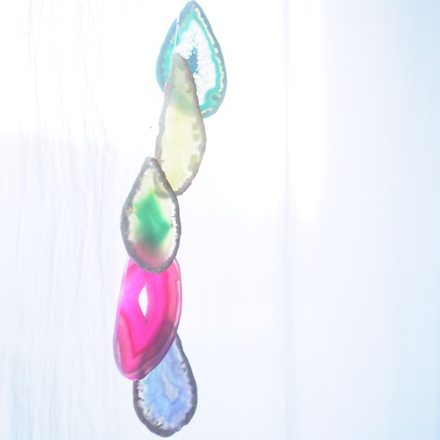 Blessed Rain 08 - アゲートヒーリングチャイム / Agate Sun Catcher Wind Chime 1039