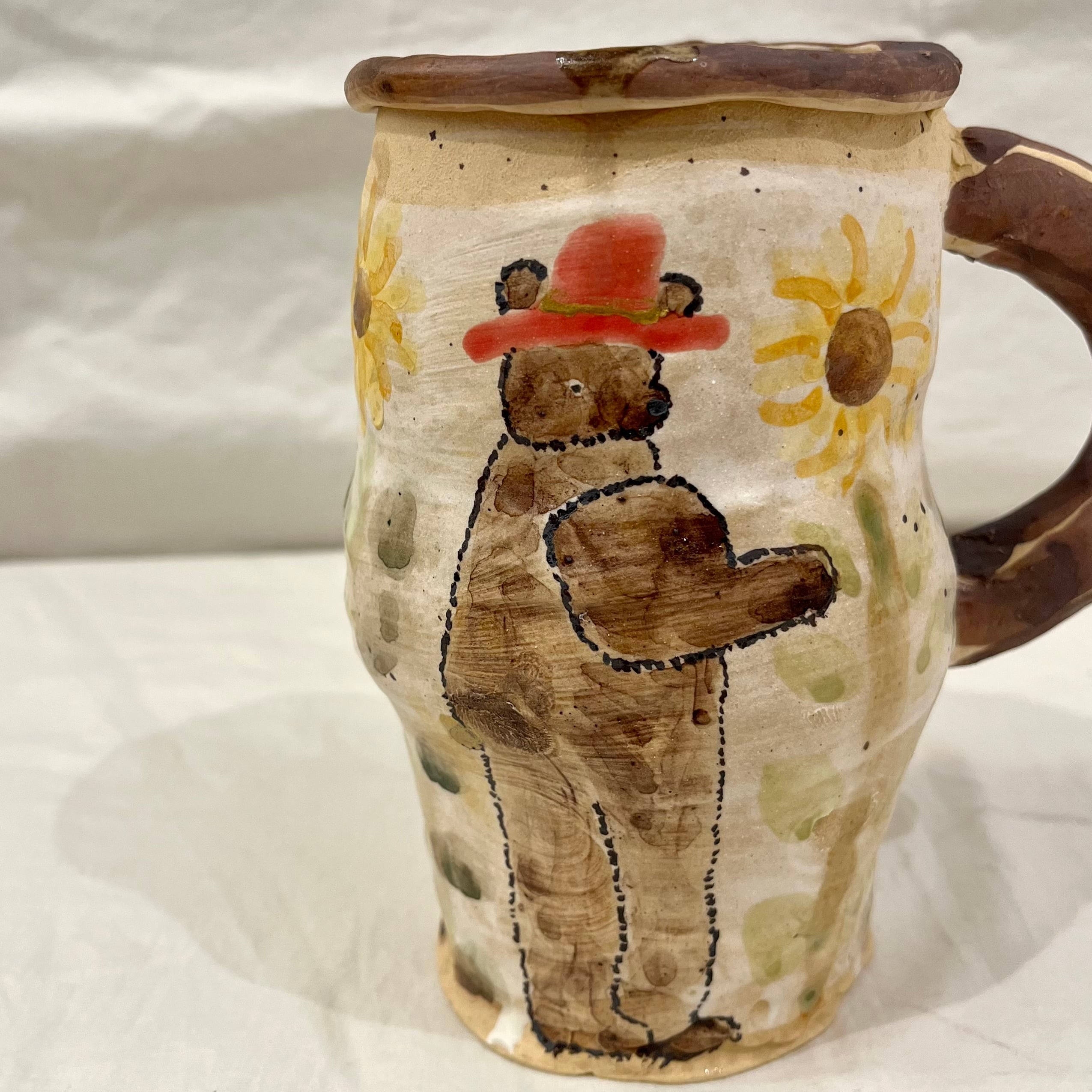 よしのちはる/ひまわりくま花器 | cafe&books bibliotheque ONLINE STORE