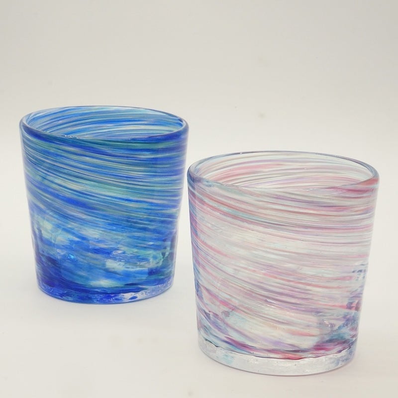 深海ロックグラス【琉球ガラス工房雫】 | 沖縄の工芸品 うぃーりきさん