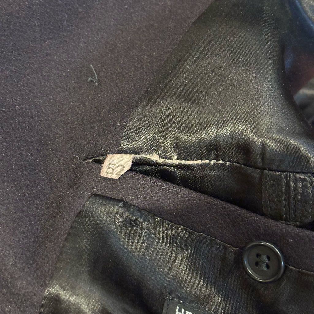 HELMUT LANG ヘルムートラング Black Label Double Breasted Wool Coat