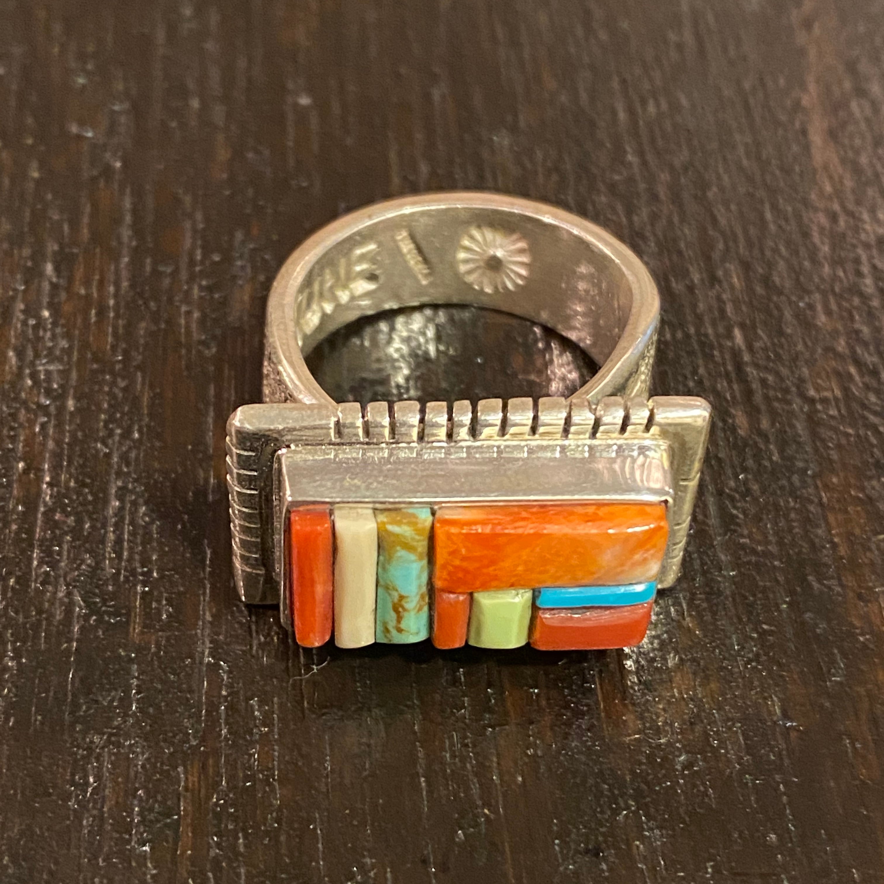 reginald dewakuku hopi overlay ring | NOIR ONLINE