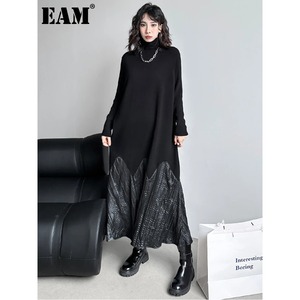 Knit High-Neck Long Dress【E0282】