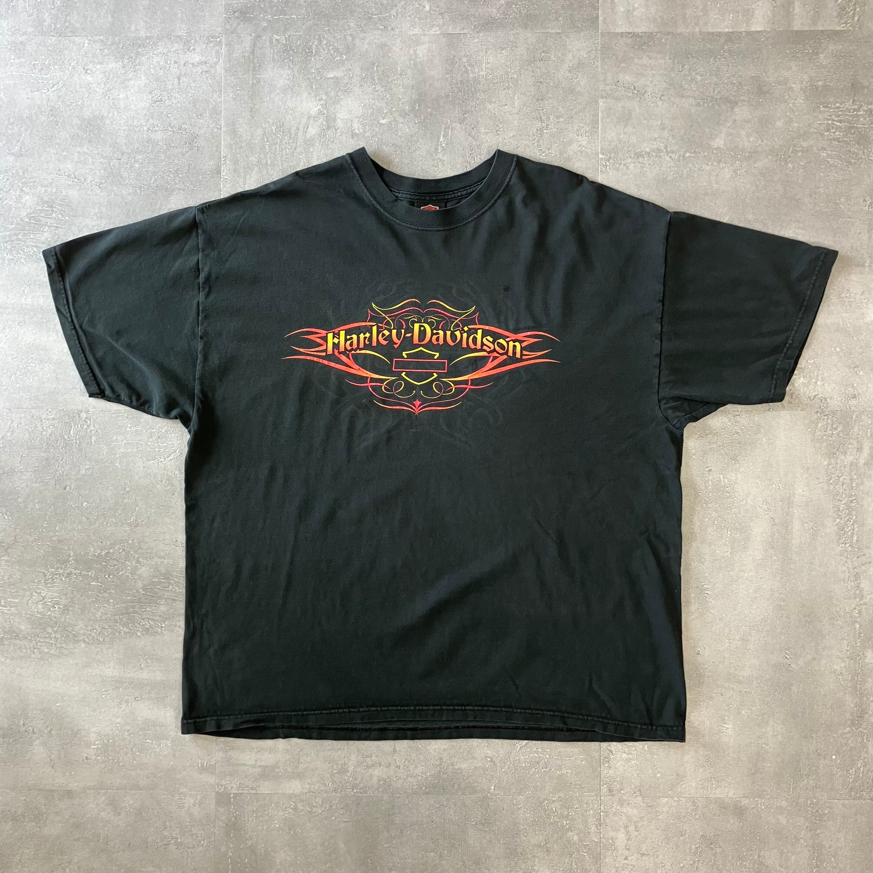 Harley-Davidson ハーレーダビッドソン 00s usa製 両面プリントTee ブラック XXL No.2457