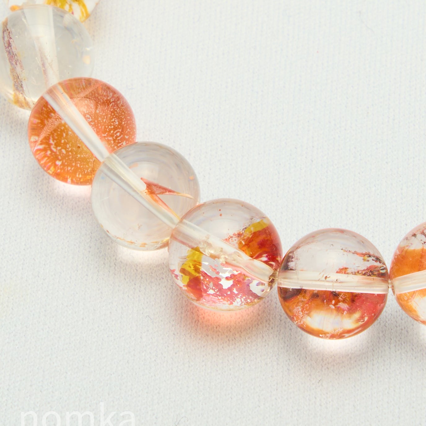 金魚/錦鯉】ライモナイトインクォーツ(天然オーラクォーツ)AAA(10.5mm