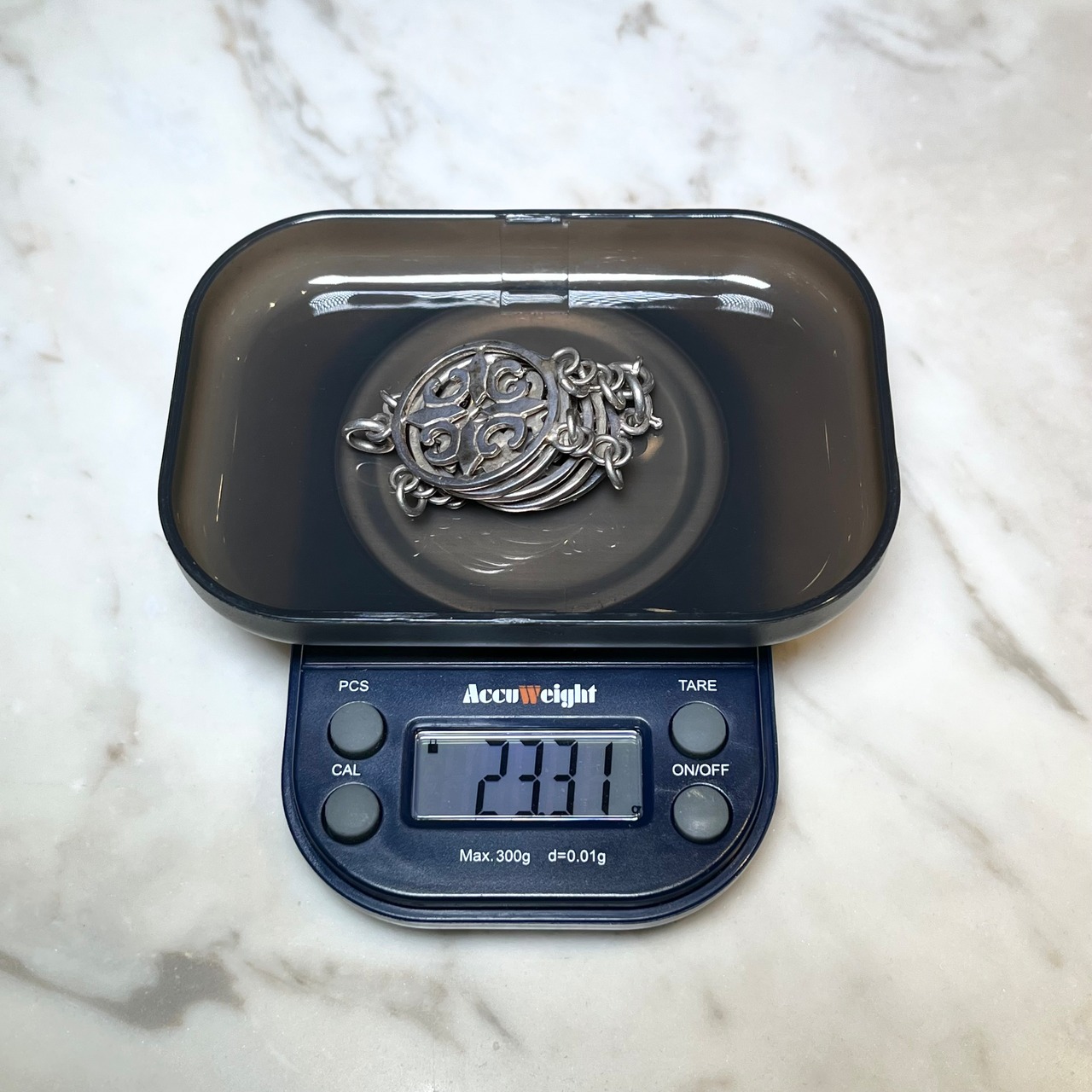 vintage silver bracelet " fleur de lis " made in England