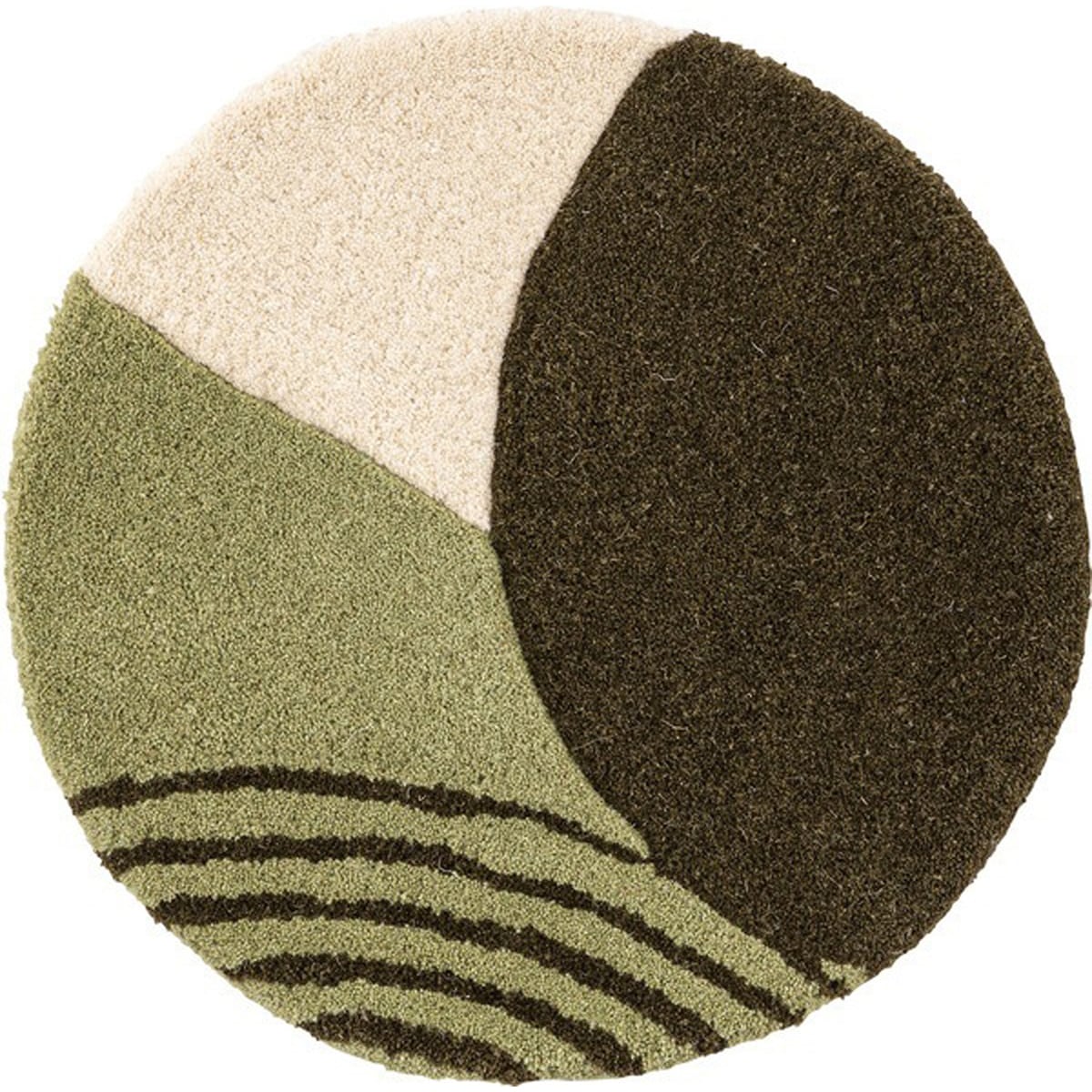 シートクッション クッション タフティング 立体感 チェア ベンチ かわいい 幅40cm 奥行40cm 40×40 イス用クッション 40×40cm 円形 円 直径40cm 1人掛け用 北欧 ナチュラル 韓国インテリア 椅子用クッション 座面クッション グリーン 緑 深緑 ベージュ