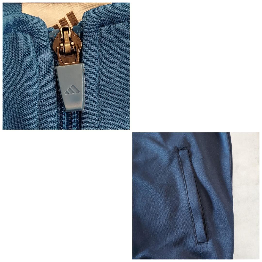 adidas アディダス トラックジャケット XLサイズ 古着 ネイビー 中古・古着通販】adidas (アディダス) トラックジャケット ネイビー