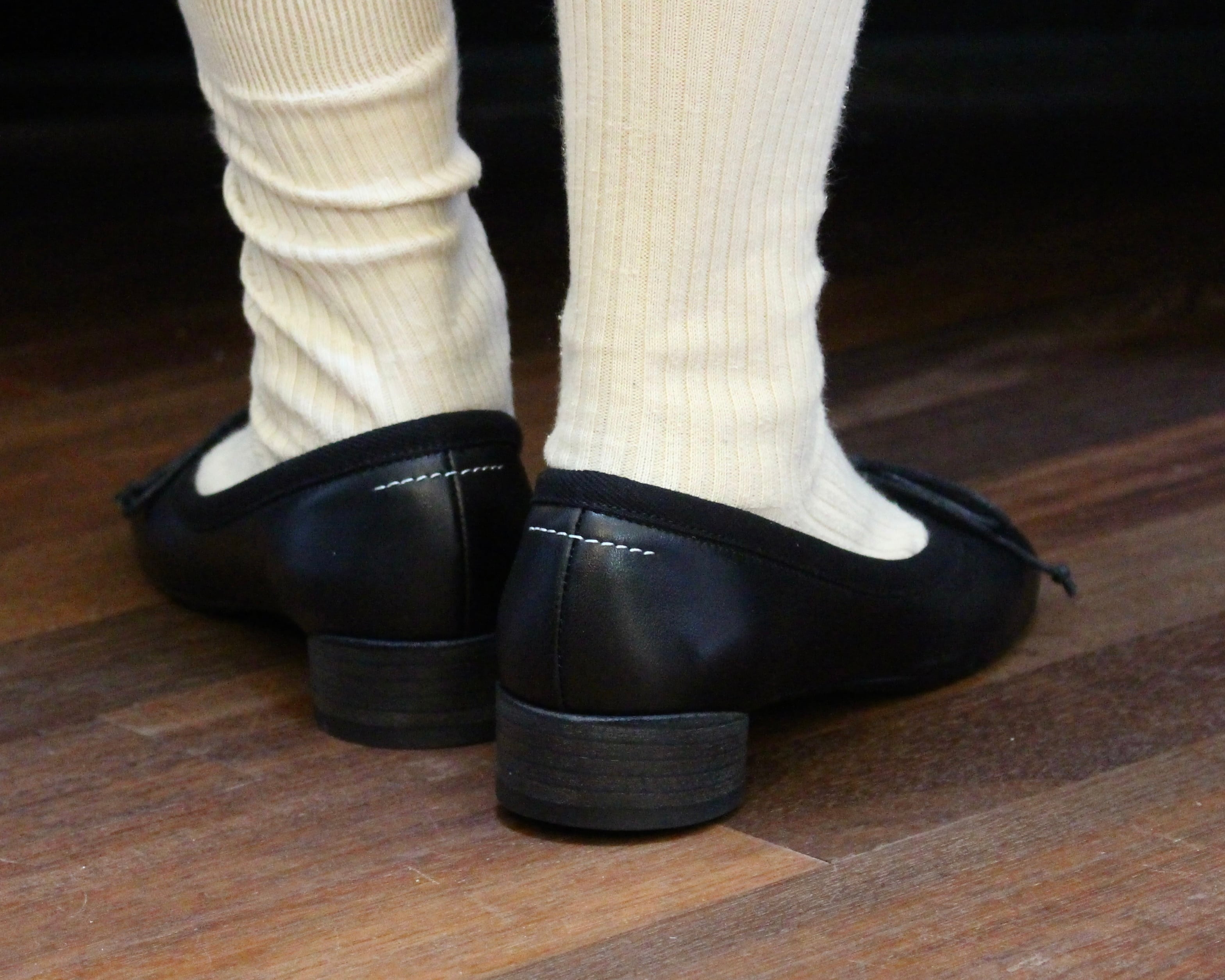 MM6 maison margiela/leather ballet shoes | Coffee Restaurant