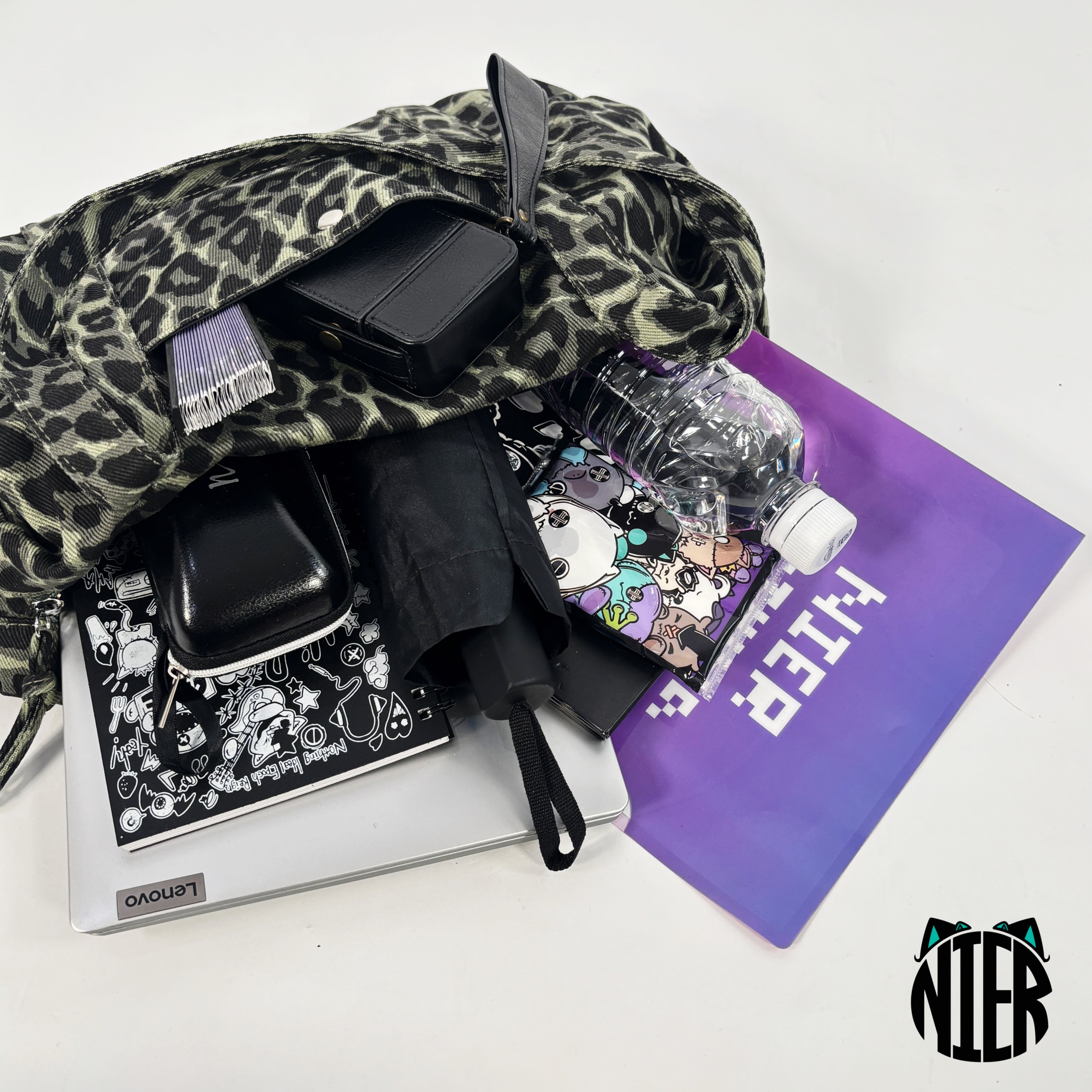新作早い者勝ち半額PRESENT》5STORAGE LEOPARD SHOULDER BAG | NIER