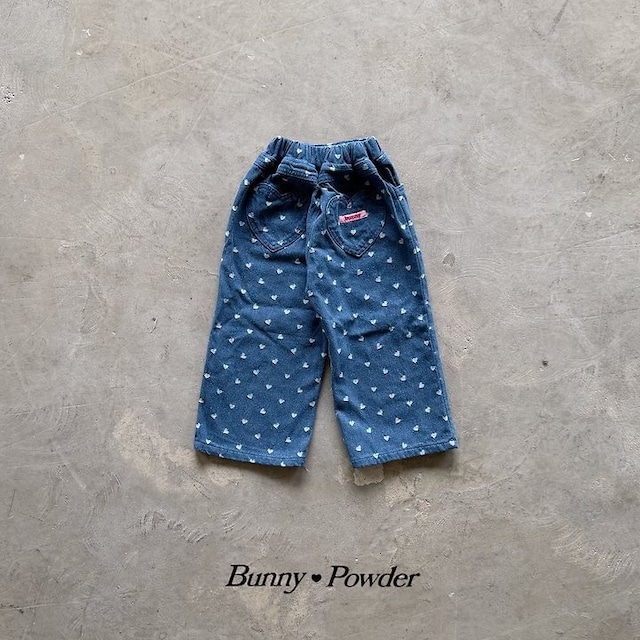 【取寄】bunny powder｜luv luv denim pants｜ラブラブデニムパンツ｜S-4XL｜kids&jr｜26 autumn
