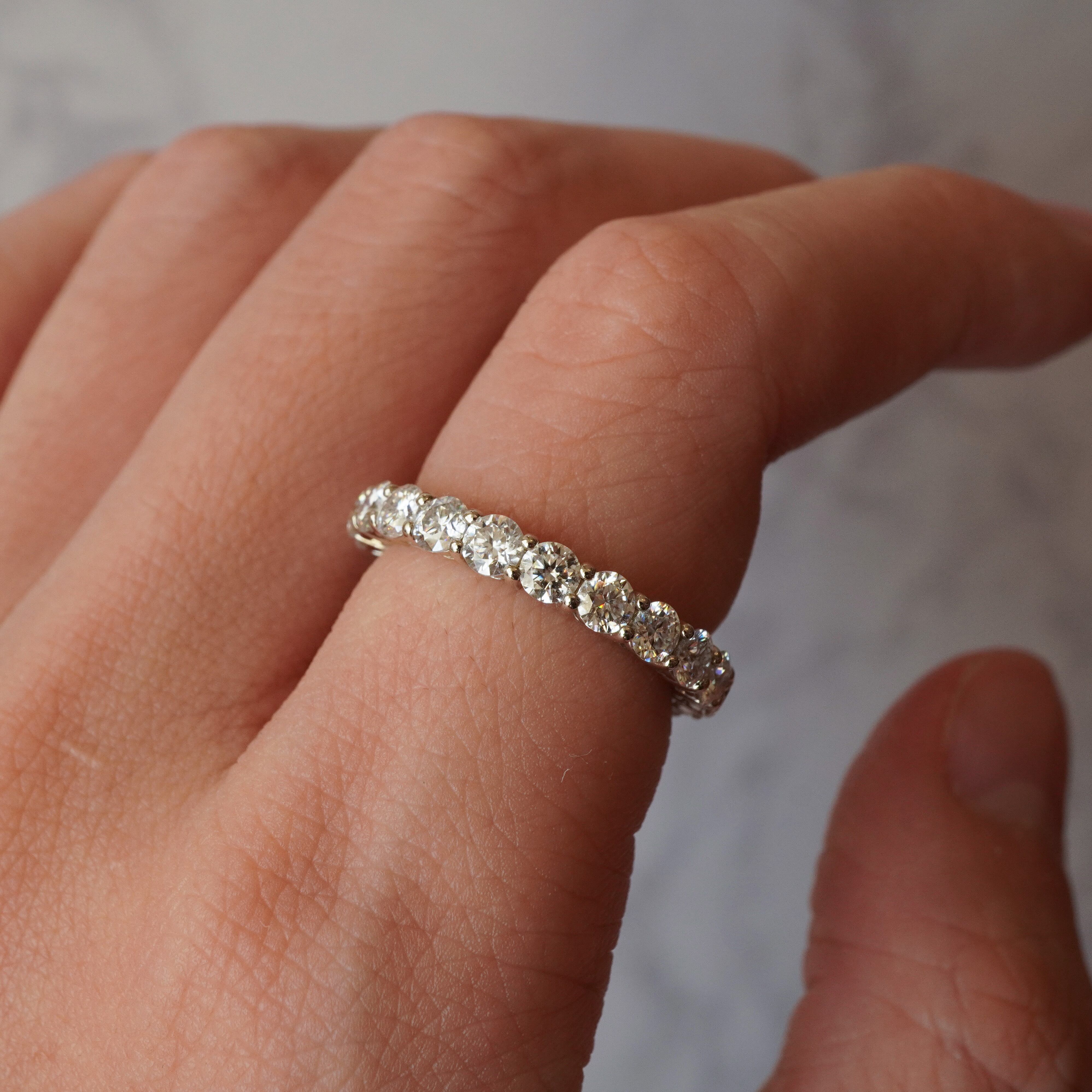 受注生産 3mmフルエタニティリング 11号 | mamaopal 