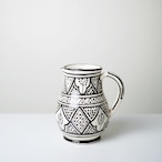 モロッコ サフィ陶器ピッチャー型フラワーベース