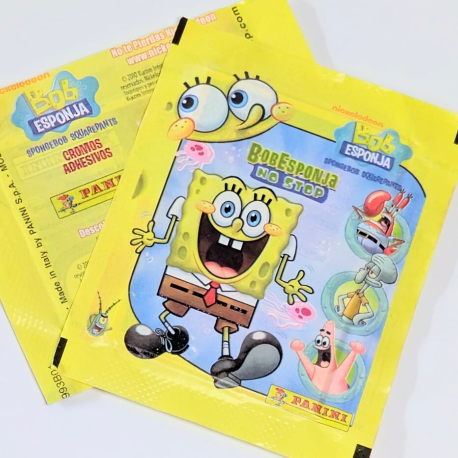 ☆送料無料！☆2010年製 パニーニ【 SpongeBob SquarePants / スポンジボブ 】Bob Esponja No Stop / ステッカーパック / Panini Stickers / パニーニ・ステッカー 単品 （1個=5STICKER入）〚アメリカン雑貨 アメトイ〛