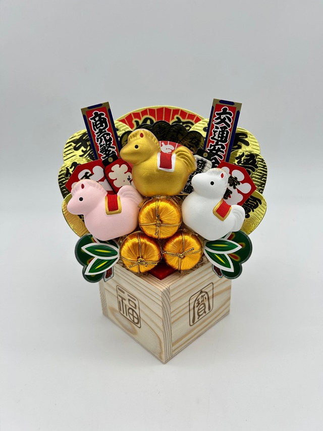 金運招福２合マス(招き猫)