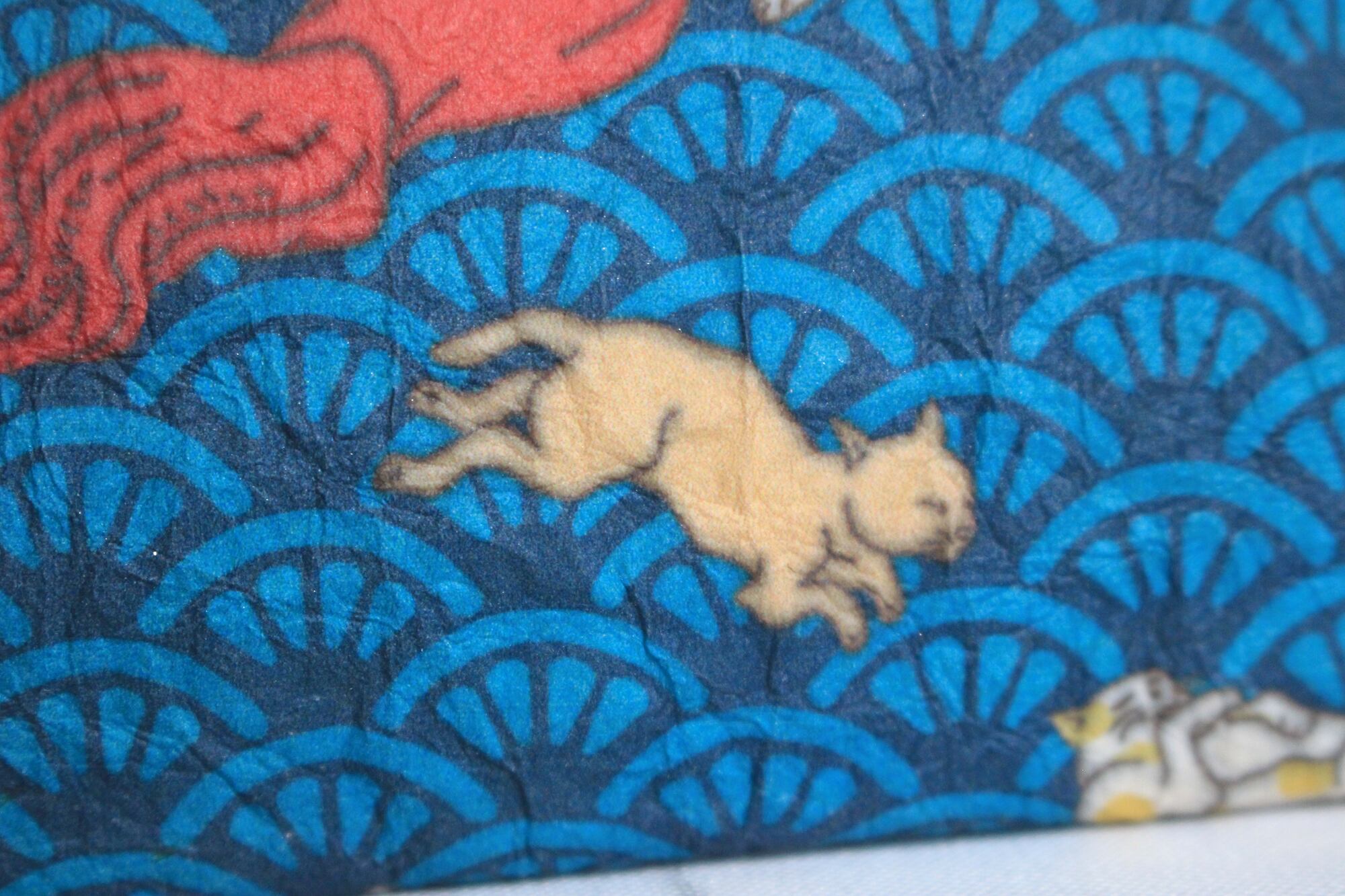 浮世絵猫デザイン和紙がま口ケース