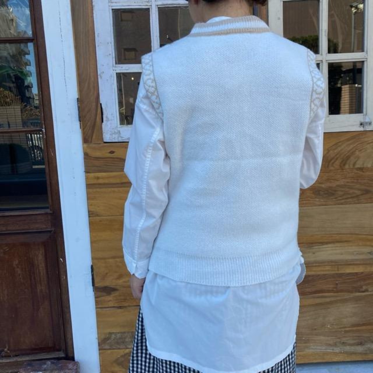 TOPANGA Lady's　アラベスクニットベスト　２色