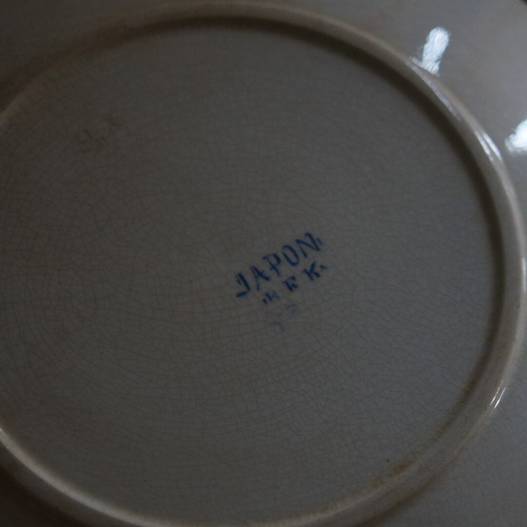 古いベルギーの陶器皿