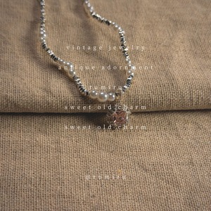 ハンドメイド ヴィンテージ ジュエリー パール ネックレス