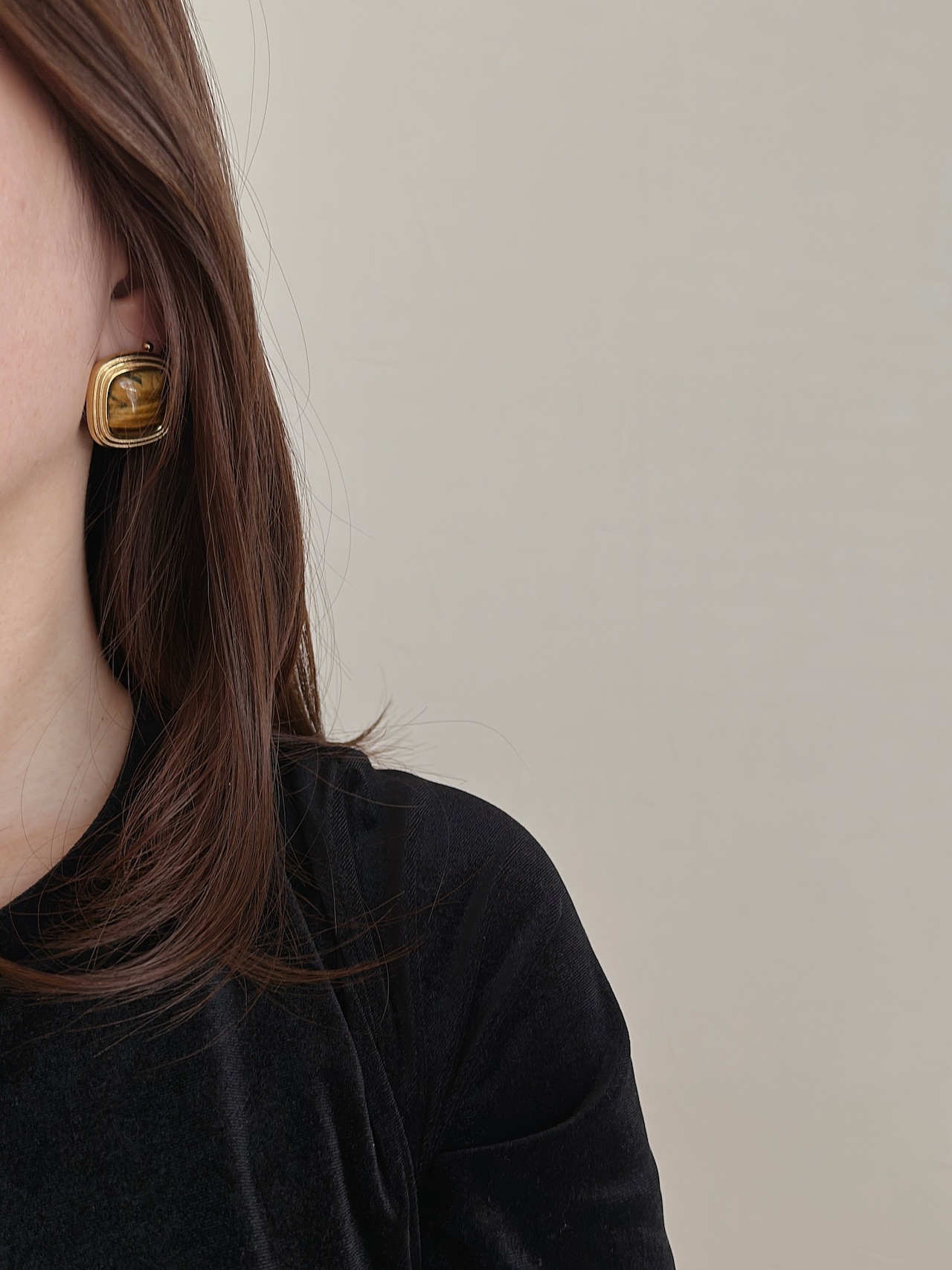 SS ヴィンテージスクエアピアス