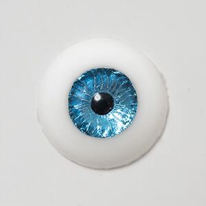 Silicone eye - 13mm Metallic Medium Blue