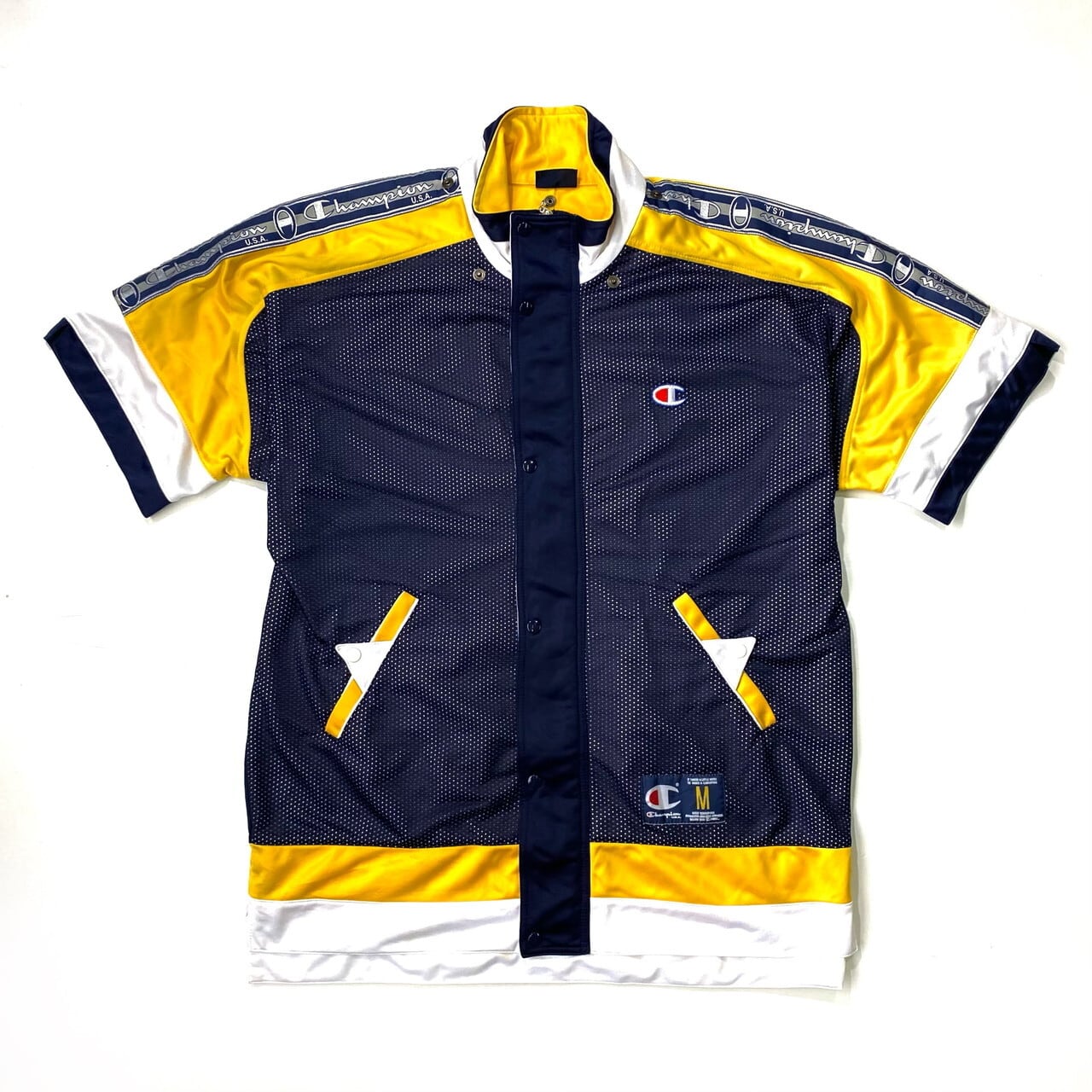 チャンピオン Champion サイドロゴテープ 半袖 ジャージ メッシュ 