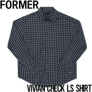 長袖シャツ チェックシャツ FORMER フォーマー VIVIAN CHECK LS SHIRT FSH-23307L