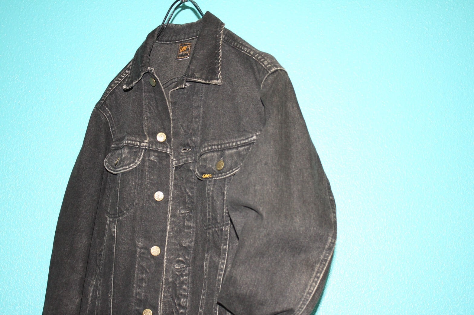 80s Lee ブラック デニムジャケット 80s Lee 101-J 後染め black color | VOLAR
