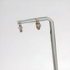 MINI LUMEN HOOP 18K コーティングリングピアス