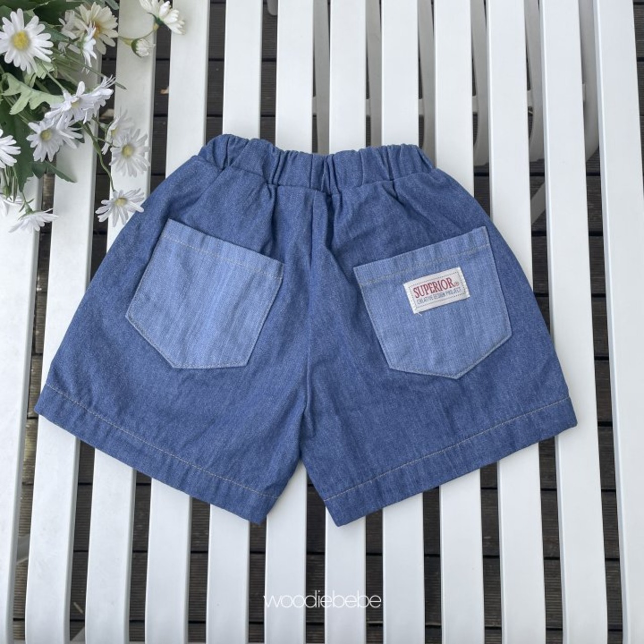 [woodiebebe] Border Denim Pants / [우디] 보더데님팬츠