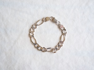 Italy Silver 925 figaro chain bracelet