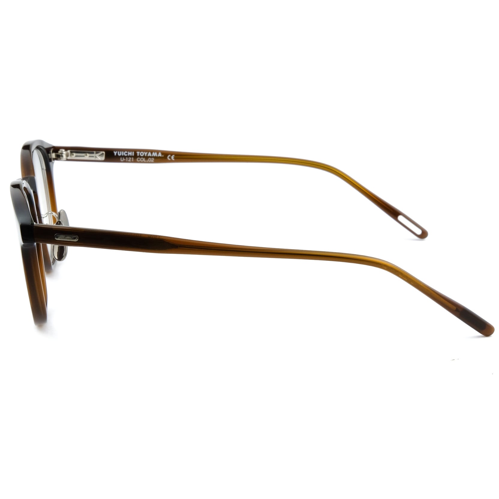 YUICHI TOYAMA ユウイチトヤマ メガネ U-121/BROWN SILVER | livra eyewear