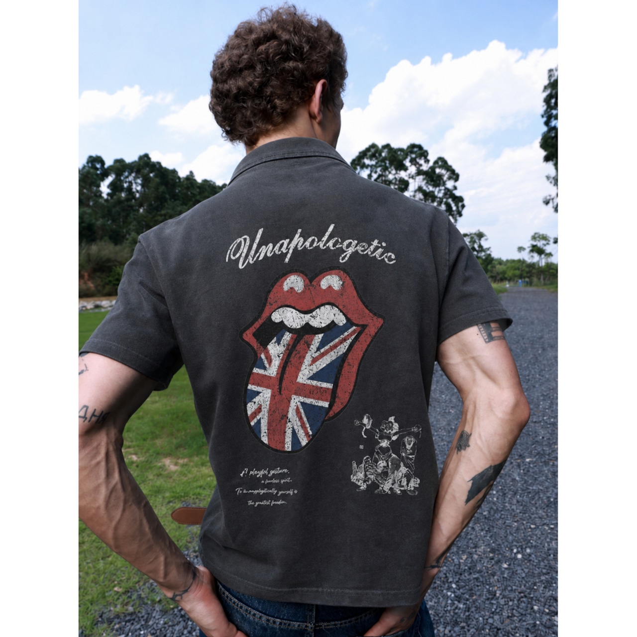 WSHOT Original Vintage Rock Graphic Polo WS165