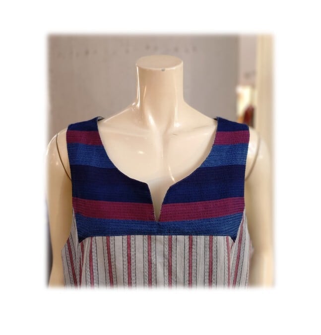 浴衣リメイク　テントラインワンピース あんな様ご専用】浴衣リメイク テントライン ワンピース #156 あんな様