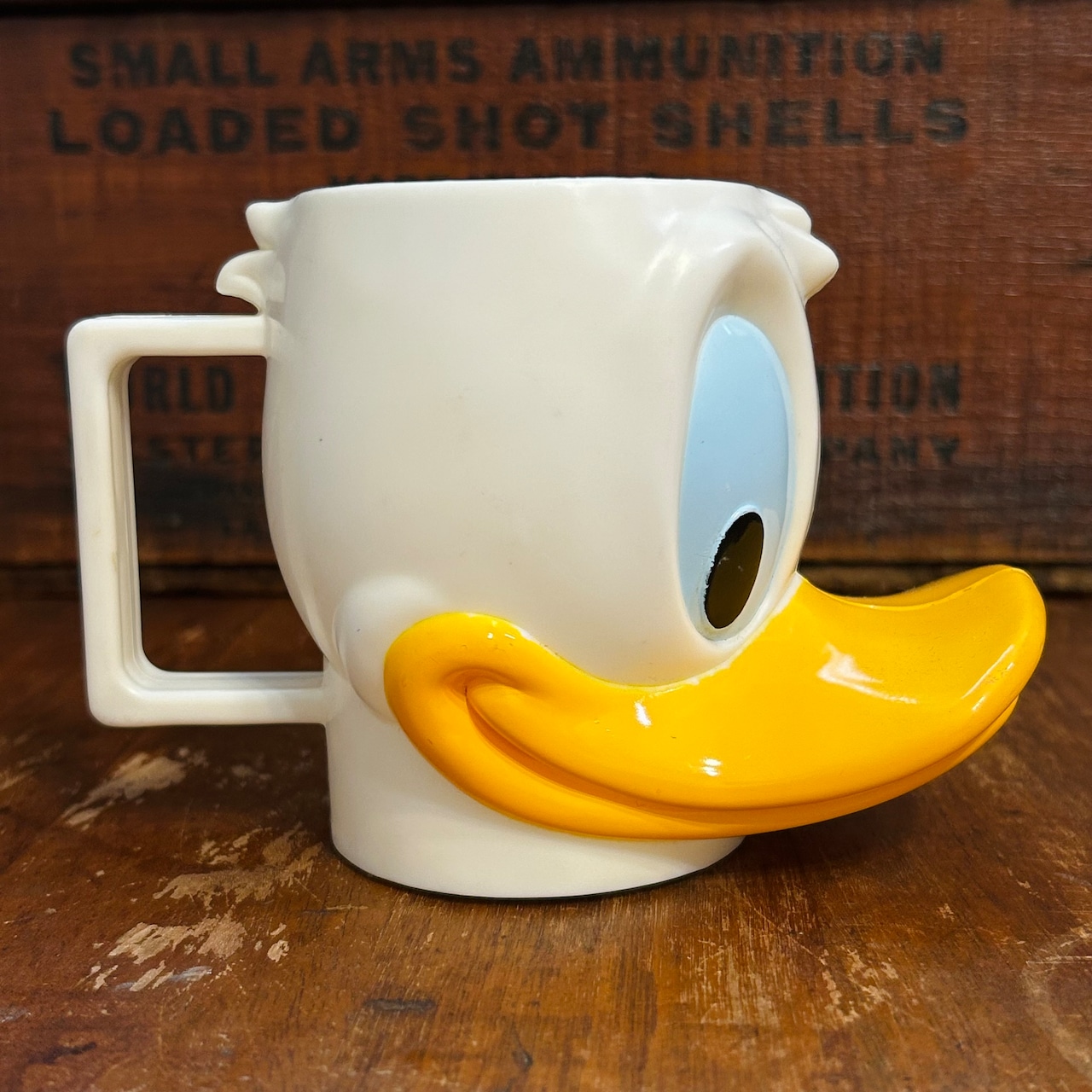 1980s Disney Donald Duck 3D Face Mug ドナルドダック ヴィンテージ フェイスマグ