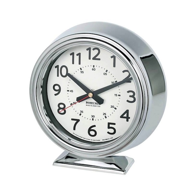 【DULTON】BOHUMIL CLOCK CHROME