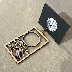 和雑貨ましろ：花札ピアス/芒に月