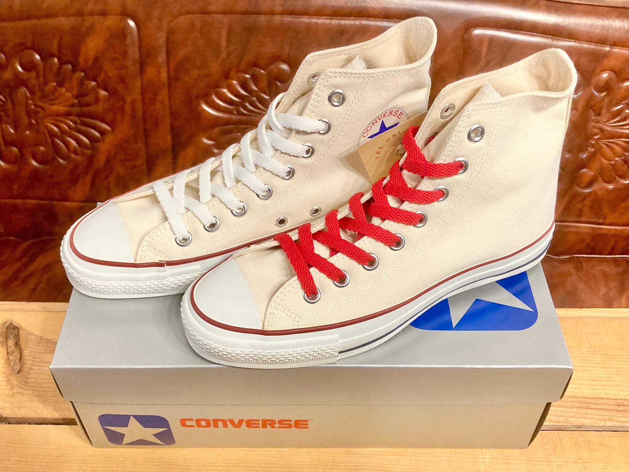 converse(コンバース) ALL STAR(オールスター)Hi 生成り 6.5 25cm 復刻 銀箱 サッポロビール 抽選限定 255