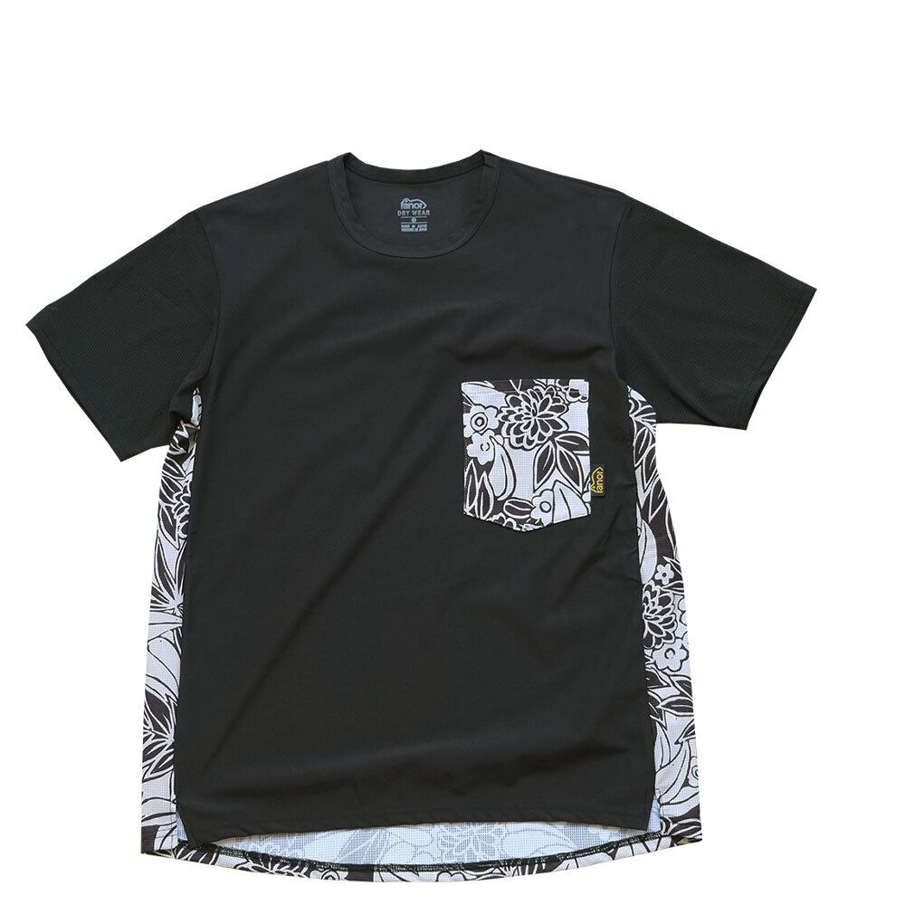 ranor(ラナー) LEAF T-SHIRT BLACK
