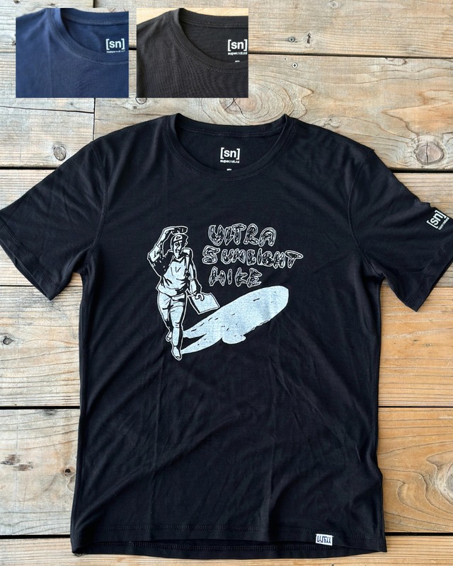 山旅 速乾メリノウールTシャツ-グラフィック
