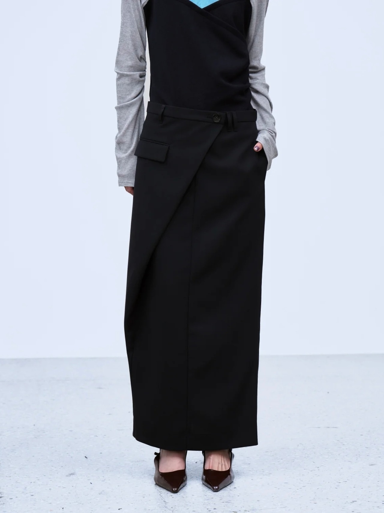 【26AW】THINGS THAT MATTER シングスザットマター / スカート / ASYMMETRIC WRAP SKIRT 0586TM0644P - 5