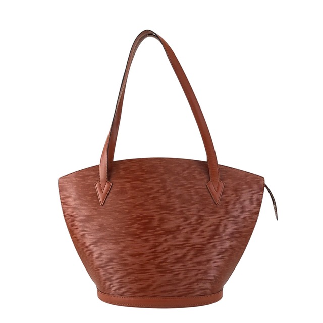 LOUIS VUITTON ルイヴィトン サンジャック エピ ハンドバッグ ブラウン レザー vintage ヴィンテージ オールド u5h6dx