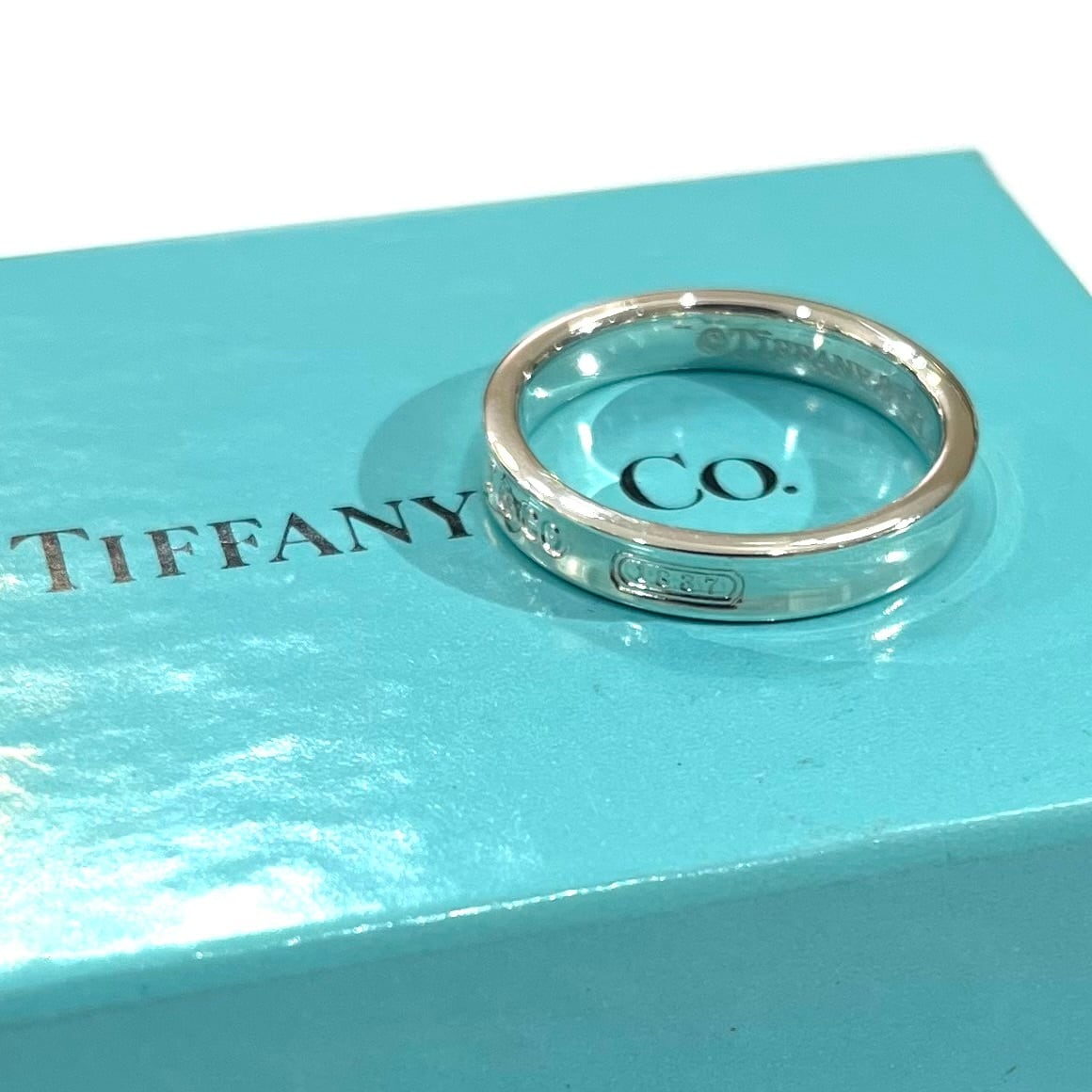 TIFFANY&CO】 【17号 】2724 細T&CO ナローシルバー925ヴィンテージ