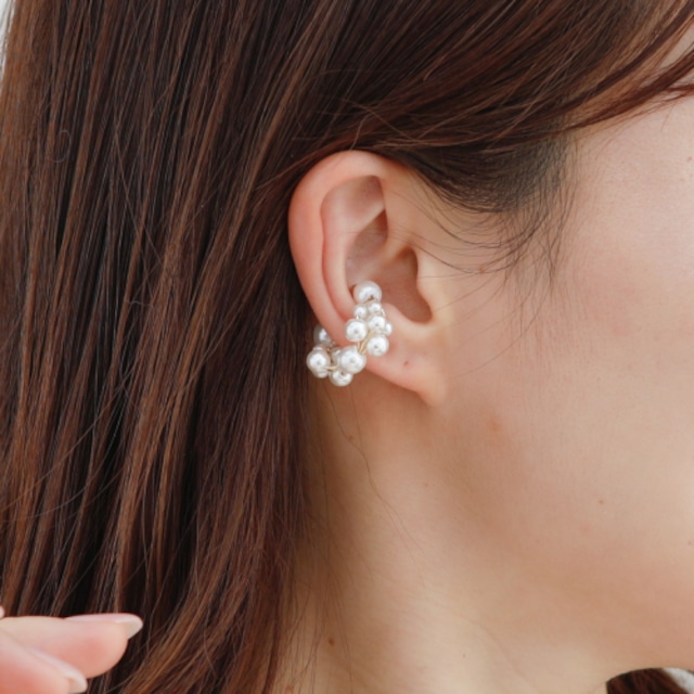 Tsubu pearl ear cuff