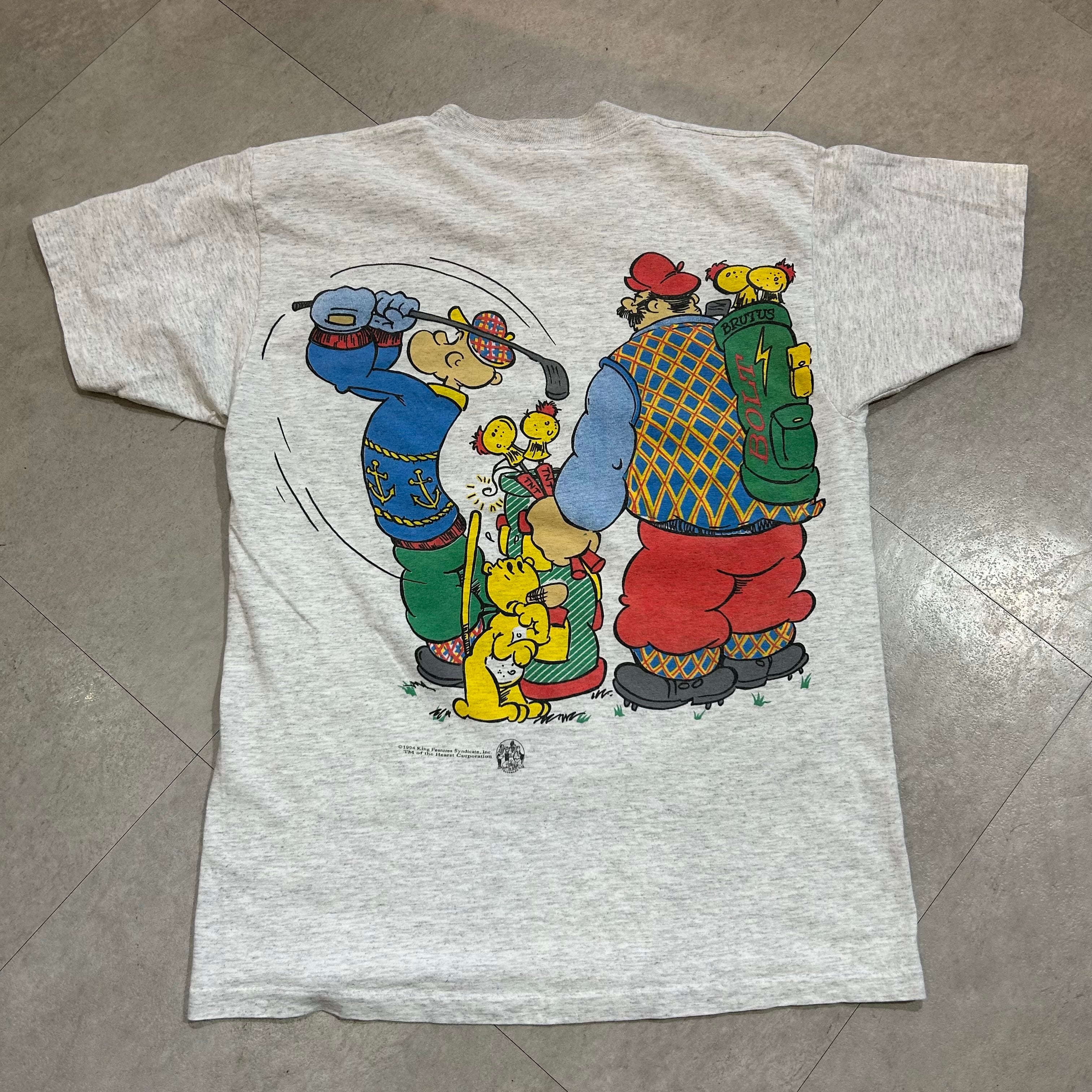90年代 USA製 size : M【 POPEYE 】ポパイ キャラクターTシャツ キャラ ...